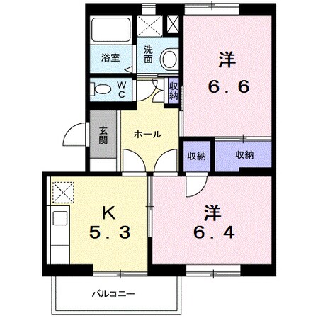 プレイス寿久茂Ｂの物件間取画像